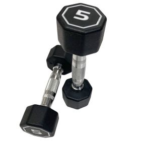 Premium Octagonal Dumbbell, Large Numbers, Hard Chrome Plated Handle Dumbbells to Assist with Push-Ups