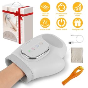 Hand Massager With Heat Compression Cordless Hand Massager for Arthritis Carpal Tunnel with 3 Modes 3 Heat Levels 5 Intensity Levels Disposable G