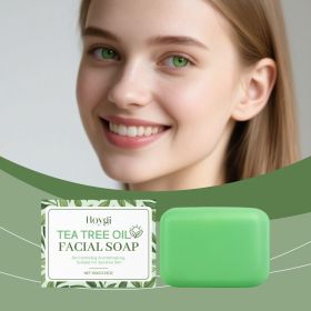 Tea Tree Oil Cleansing Soap - Gentle facial cleansing, refreshing and comfortable without tightness, fresh skincare soap