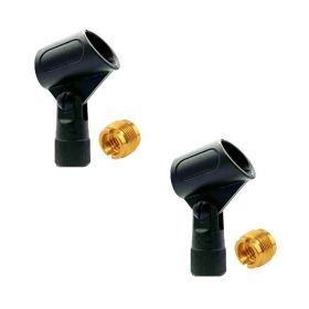 5 Core Microphone Clip Holder 2 Pieces With Screw Adapters 5/8 To 3/8 Inch (Option: MC072PCS)