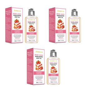 Only Supports Self Pickup With Waybill Amococo Strawberry Shortcake Body Juice Oil, 220ml Handcrafted Moisturizing Body Oil For Dry Skin, Long-La (Option: 660ml)
