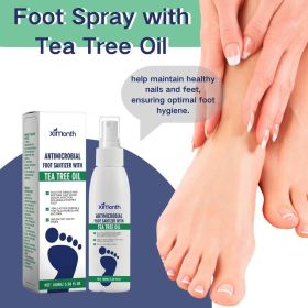 Tea tree oil foot spray, tea tree oil foot spray, foot and shoe refresher, quick-drying and easy to carry (Style: XI-B07-0251-01)
