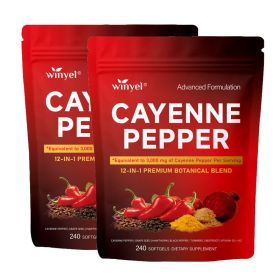 Chili Pepper Softgel Supplement To Support Leg Vein, Heart, And Vascular Health. Contains Vitamins C, D3, And K2, As Well As Extracts Of Grape Se (Option: 2 PCS)